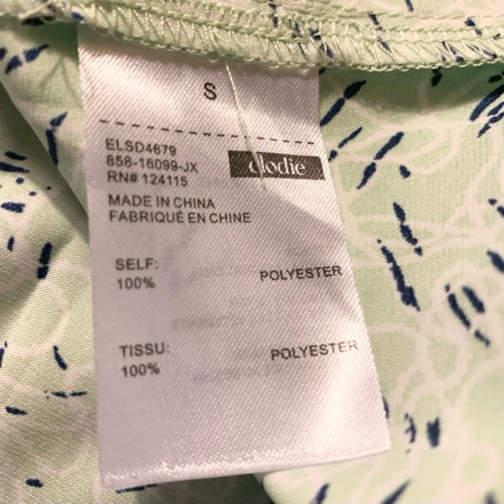 Elodie O-Ring Patterned Slip Dress Size Small - Picture 11 of 12